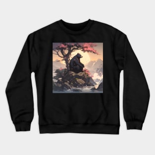 Japanese Black Bear Crewneck Sweatshirt